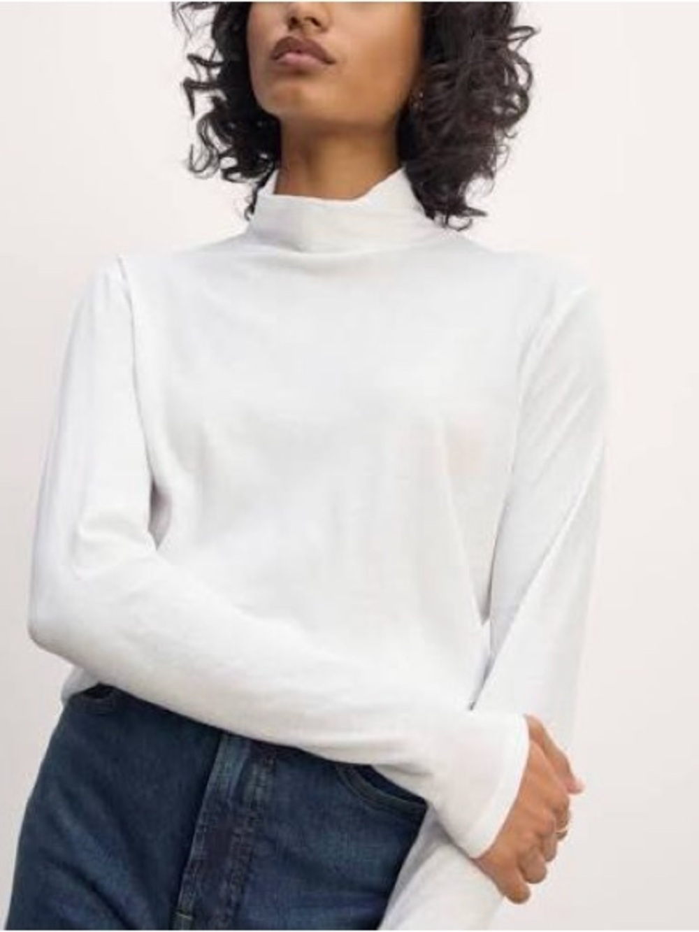 NWT Everlane Air Turtleneck White Long Sleeve | Size Small
